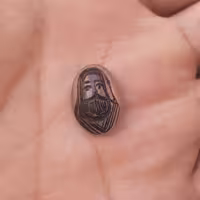 نگین در با خطاطی شمایل