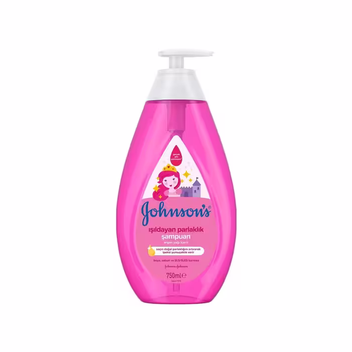 شامپو درخشان کننده بچه جانسون Johnson’s مدل آرگان حجم 750 میلی لیتر