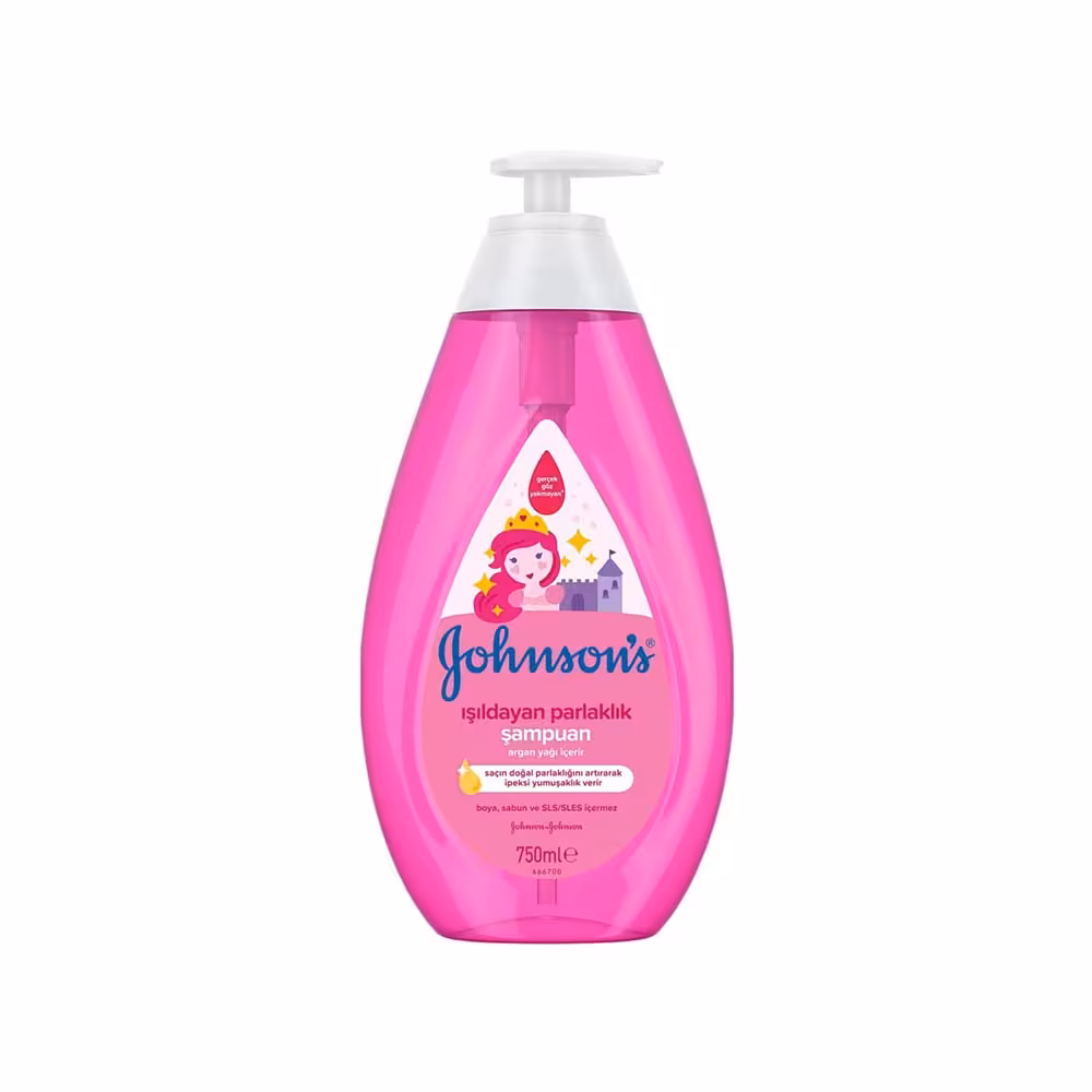 شامپو درخشان کننده بچه جانسون Johnson’s مدل آرگان حجم 750 میلی لیتر