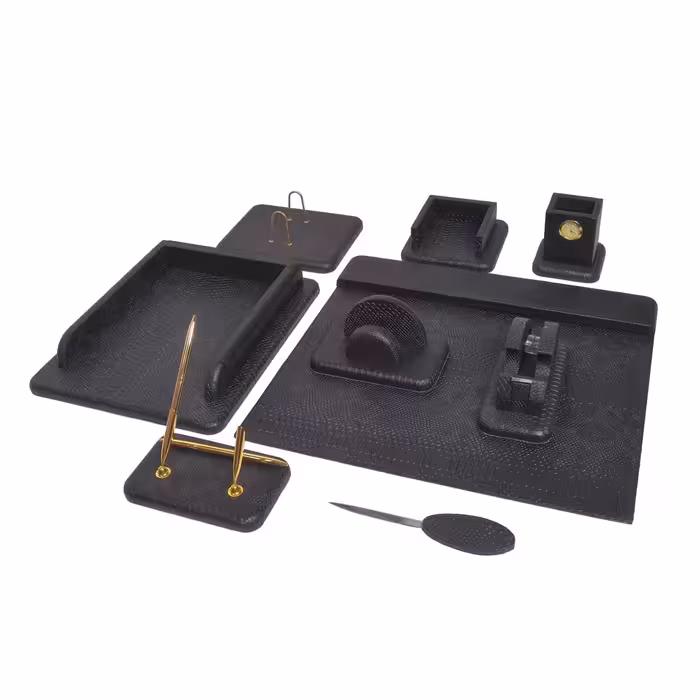 ست لوازم اداری رومیزی طرح پوست ماری کد 540