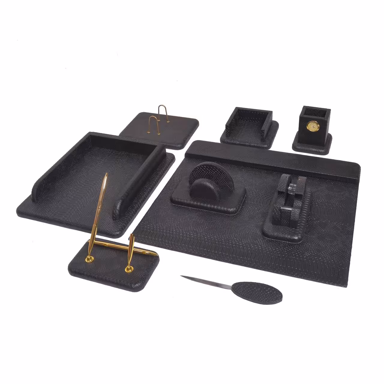 ست لوازم اداری رومیزی طرح پوست ماری کد 540