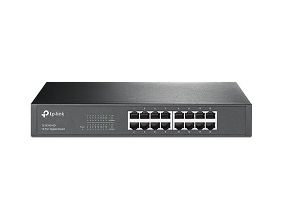 سوييچ 16 پورت گيگابيت و دسکتاپ/رکمونت تی پی لينک مدل TL-SG1016D