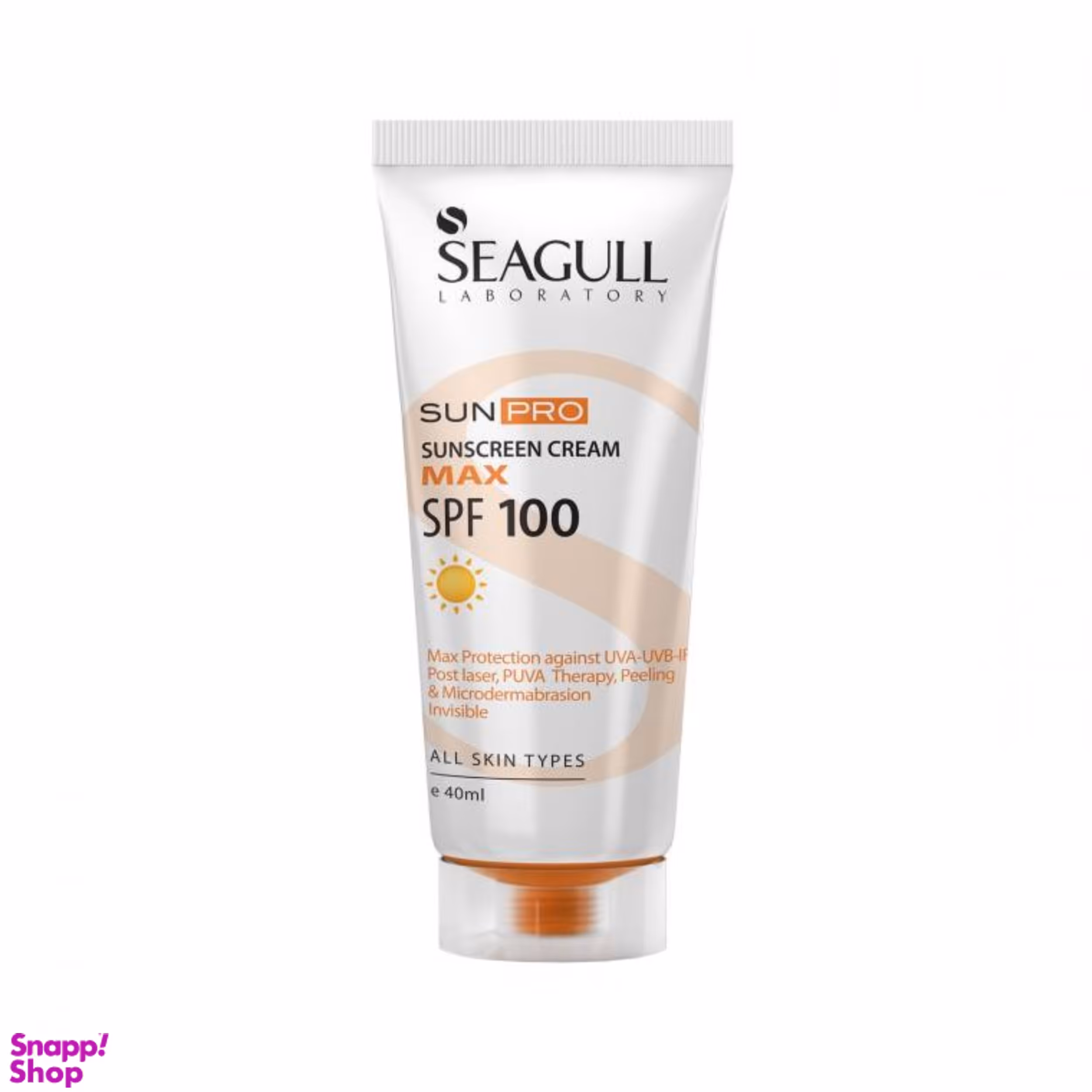 کرم ضدآفتاب سی گل (Seagull) با SPF100 حجم 40 میلی‌لیتر
