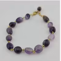 دستبند سنگ آمیتیس اصل ولنتاین 