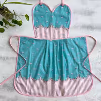 پیشبند مخمل نسوز مدل بی همتا طرح 44