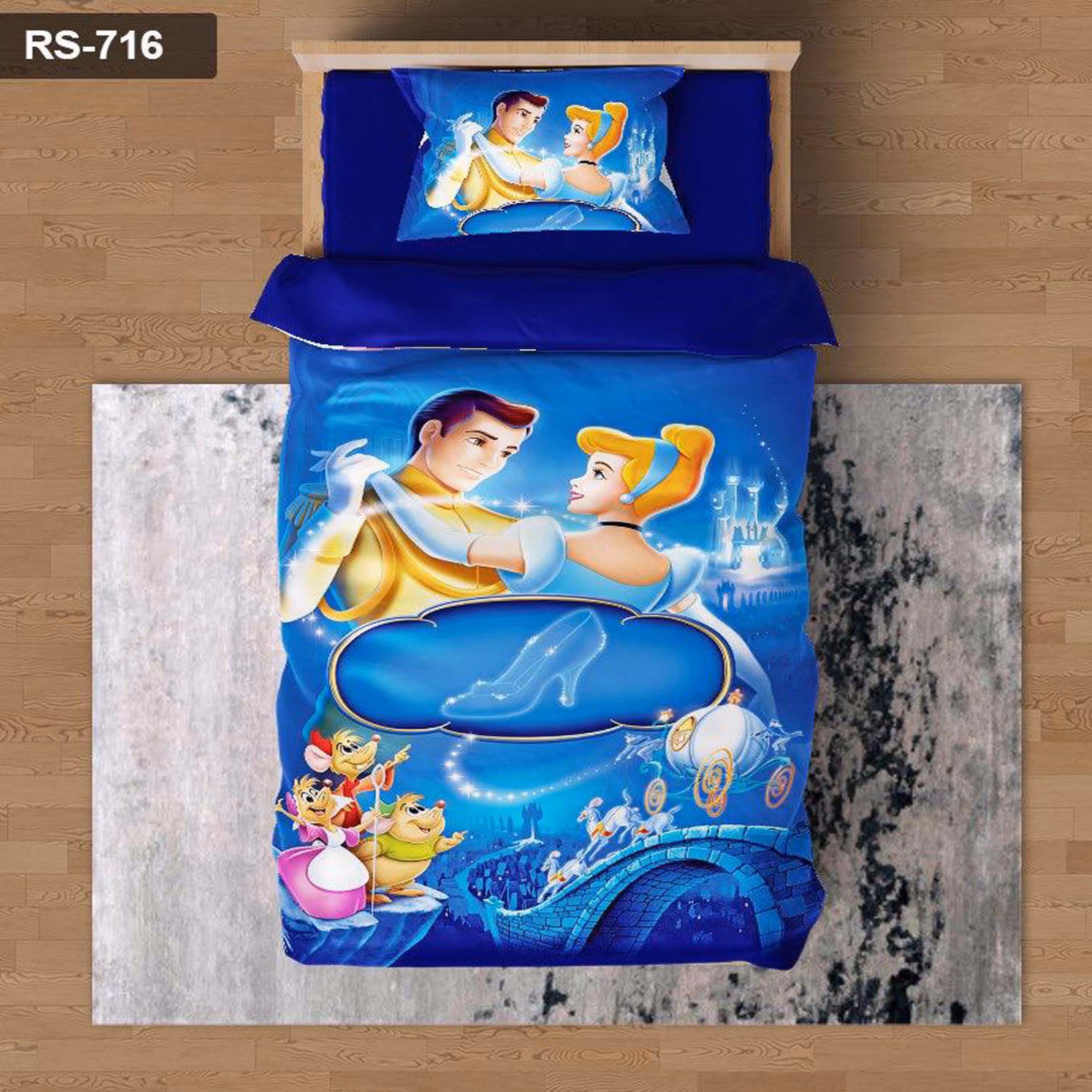 سرویس روتختی 1 نفره تنسل چاپی برندترک لند (Turk Land)  کد rs 716