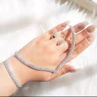 سرویس تنیسی4رج نقره925 ابکاری طلا کاملامشابه طلا