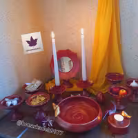  هفت سین سفالی سنتی پتینه کاری