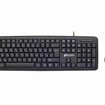 کیبورد و ماوس با سیم ایلون مدل ELEVEN KM400