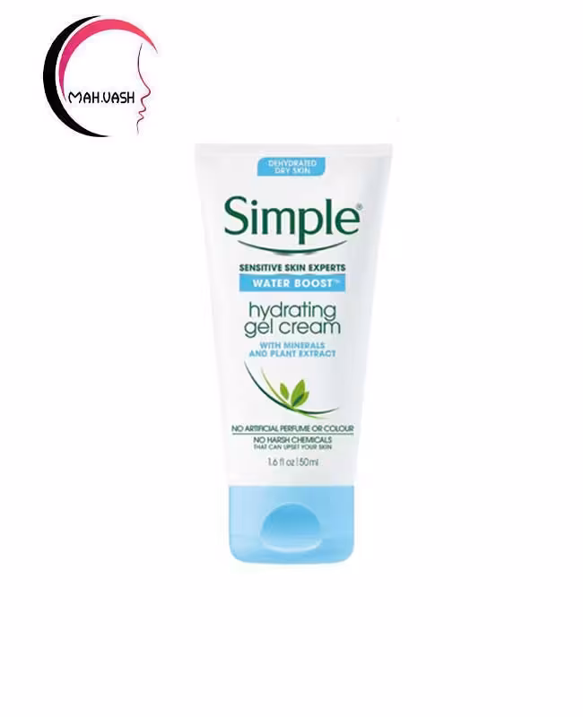 ژل کرم آبرسان و مرطوب کننده سیمپل حجم 50 میلی لیتر