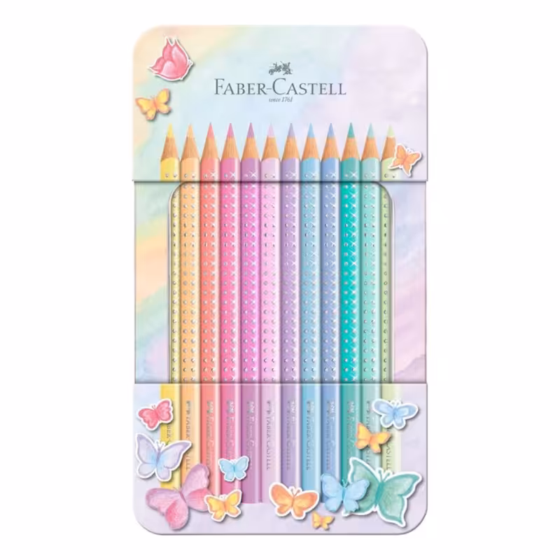 مداد رنگی 12 رنگ فابر کاستل مدل sparkle