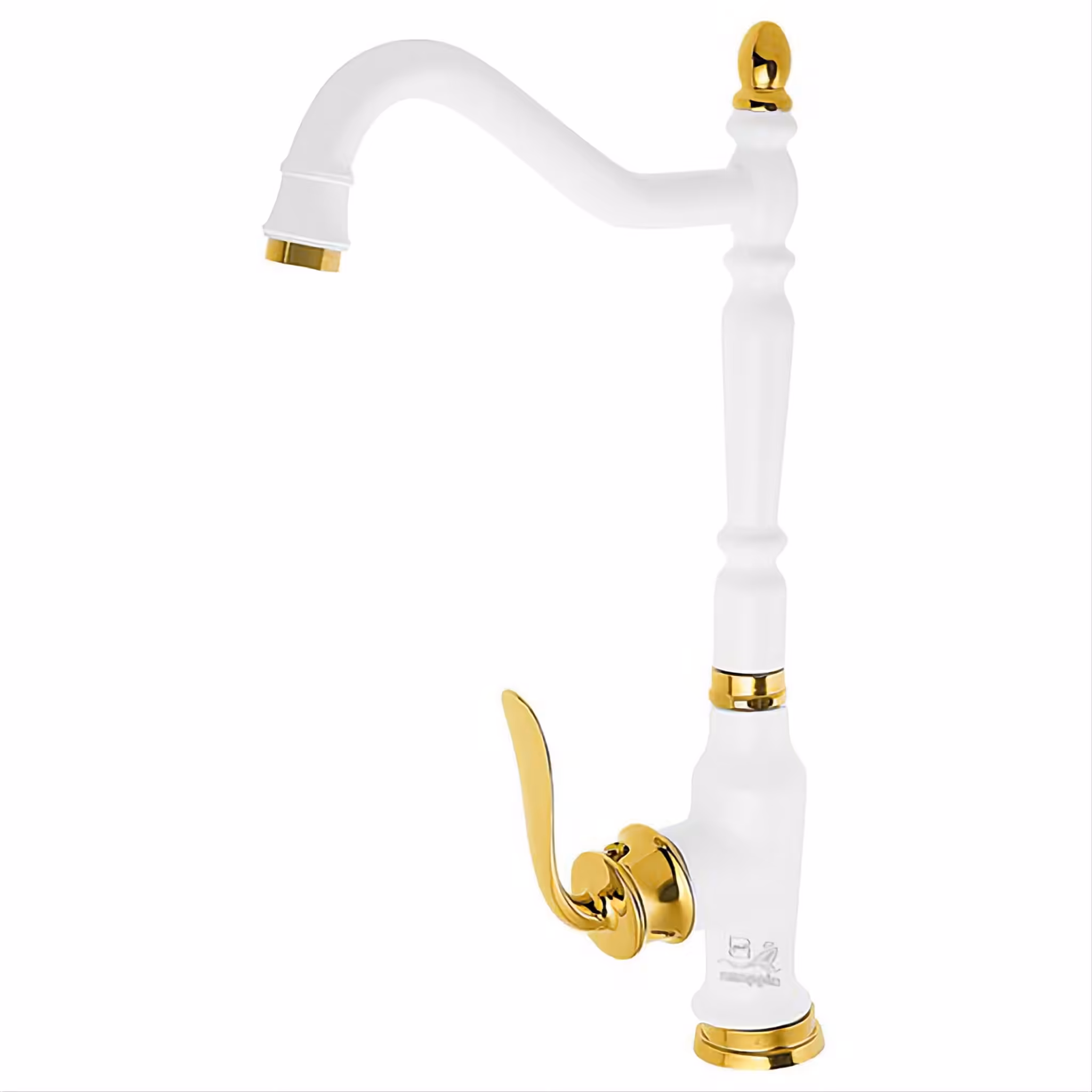 شیر سینک بامبو سفید طلایی  