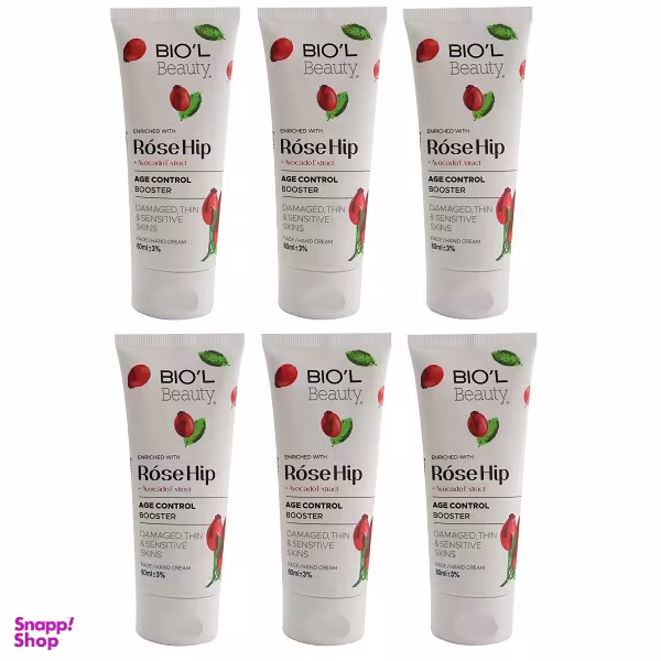 کرم مرطوب کننده بیول مدل Rose Hip  حجم 60 میلی لیتر مجموعه 6 عددی