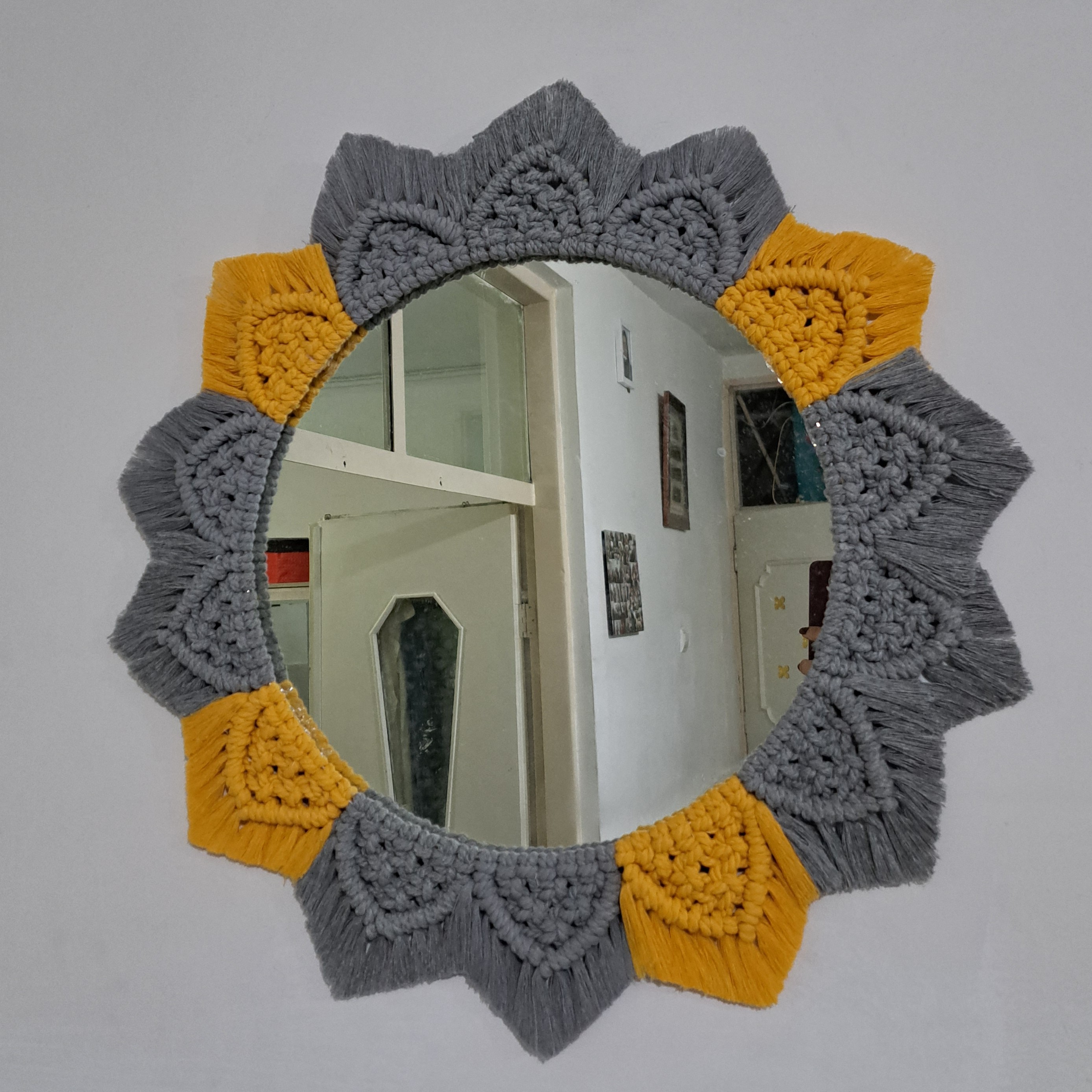 آینه مکرومه 50 سانتی