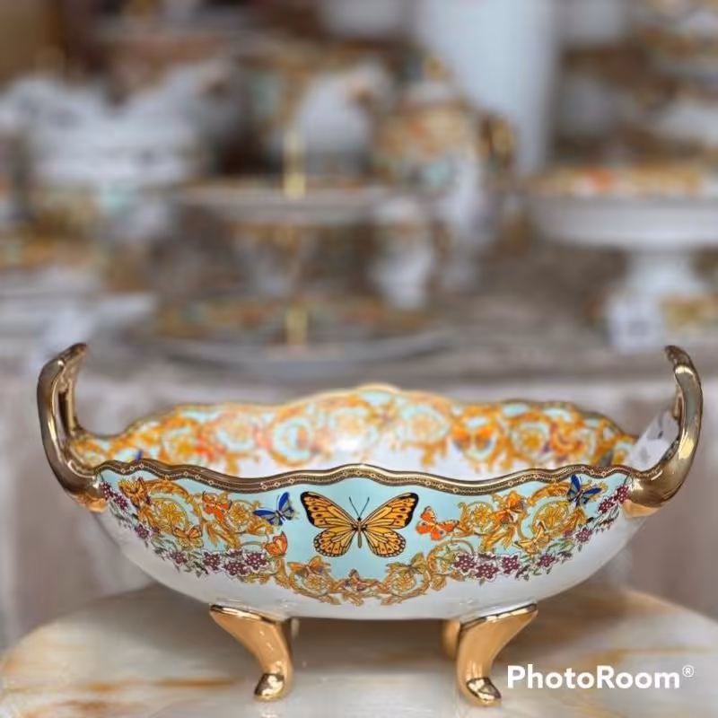 کشکول پروانه رنگ آبی (پس کرایه)