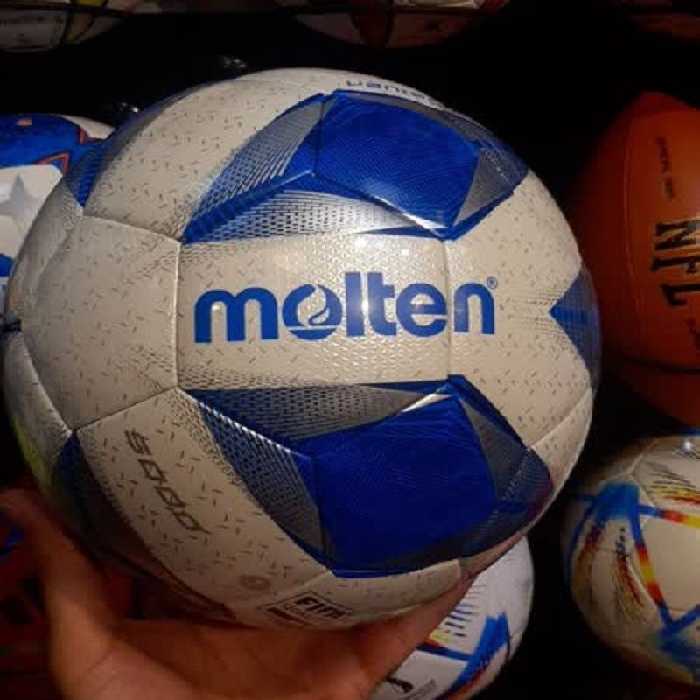 توپ فوتبال طرح مولتن مدل5000 afc پرسی سایز5 رنگ آبی