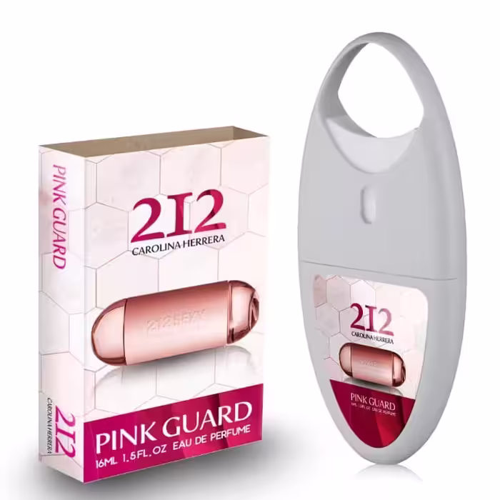 عطر جیبی زنانه پینک گارد مدل Carolina Herrera 212 حجم 16 میلی لیتر