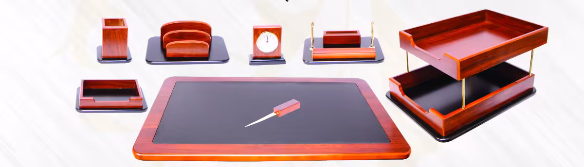 ست رو میزی اداری چوبی 8 تیکه کد 569