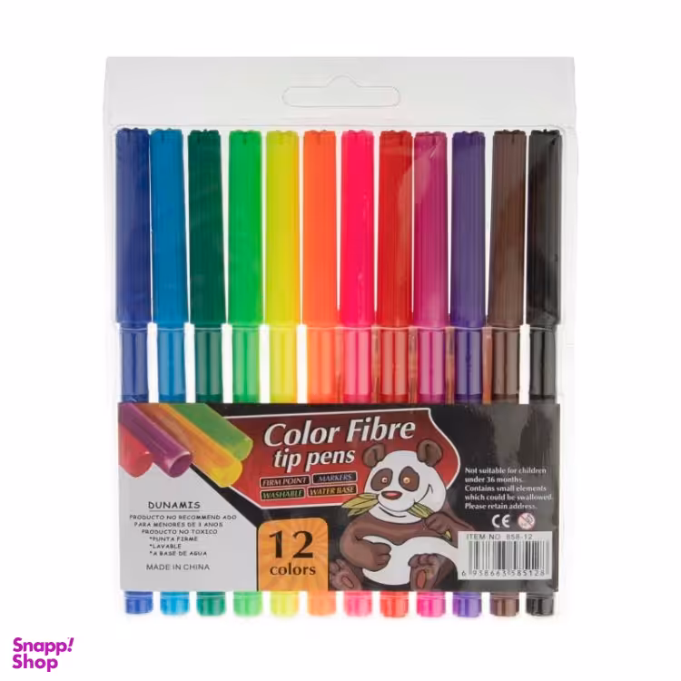 ماژیک نقاشی مدل Color Fibre بسته 12 عددی