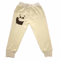 شلوار راحتی بچه گانه زرد و طوسی ارکا مناسب سنین 2 تا 3 سال 