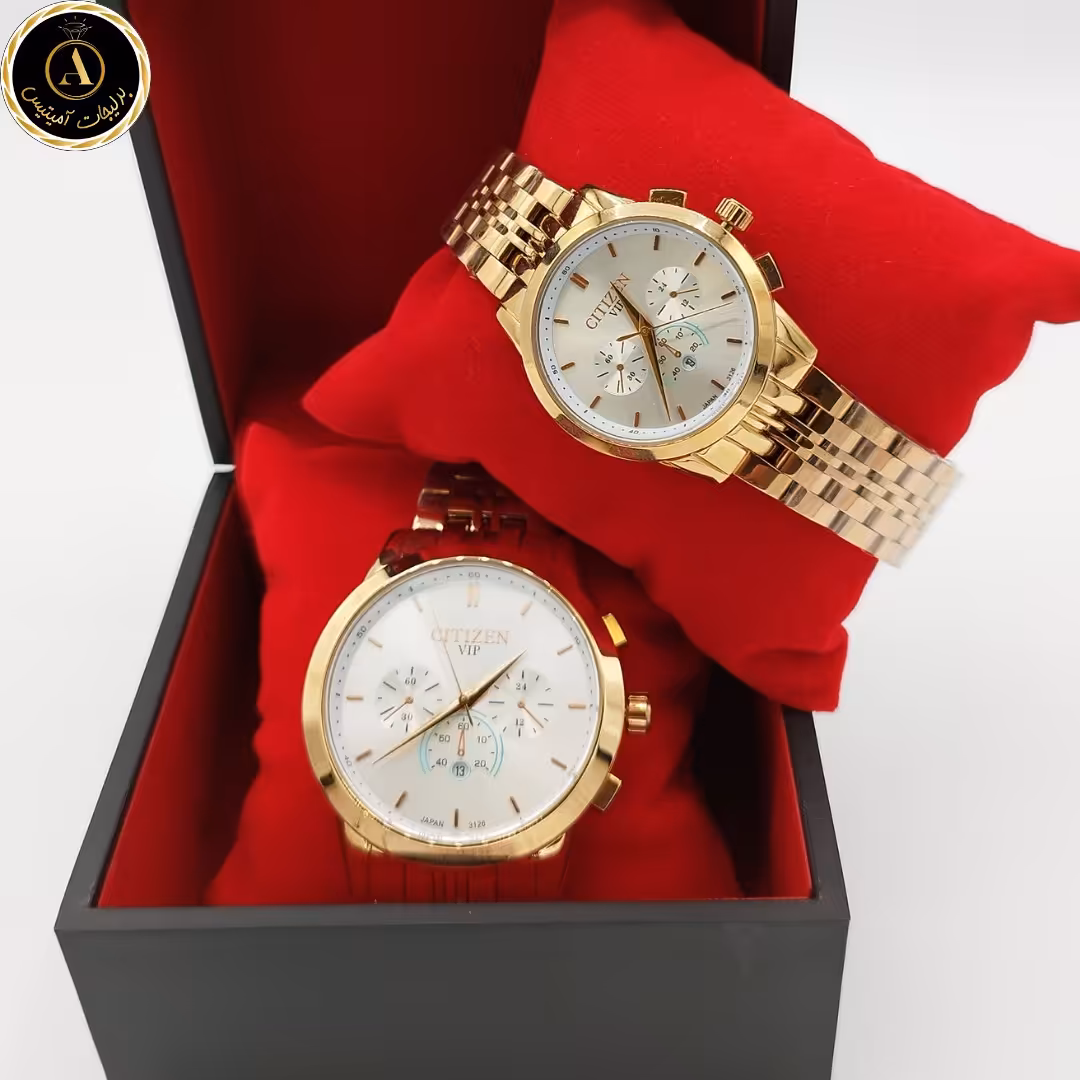 ساعت مچی عقربه ای  ست مردانه و زنانه گارانتی دار تک موتوره سیتیزن citizen مدل cit01