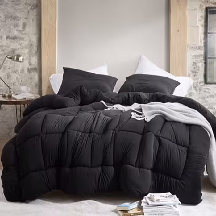 سرویس روتختی میکرو چیداری مشکی دو نفره چهار تکه 