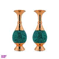 گلدان فیروزه کوبی حامد کریمی طرح صراحی کد hf192 مدل 20 بسته دو عددی