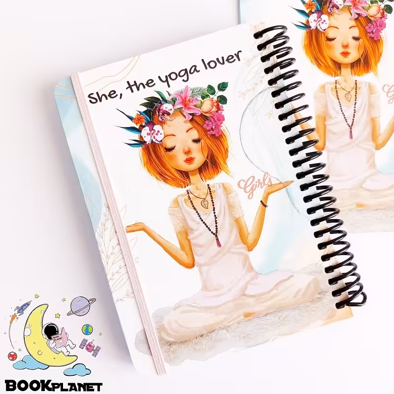 دفتر  100 برگ طرح yoga lover دات نوت (A6)
