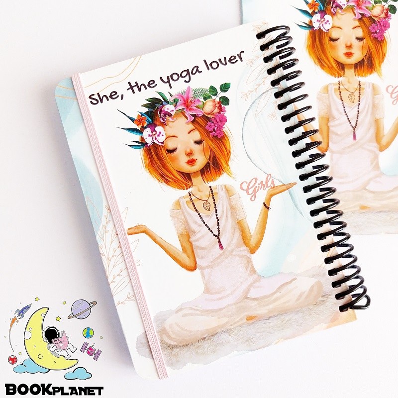 دفتر 100 برگ طرح yoga lover دات نوت (A6)