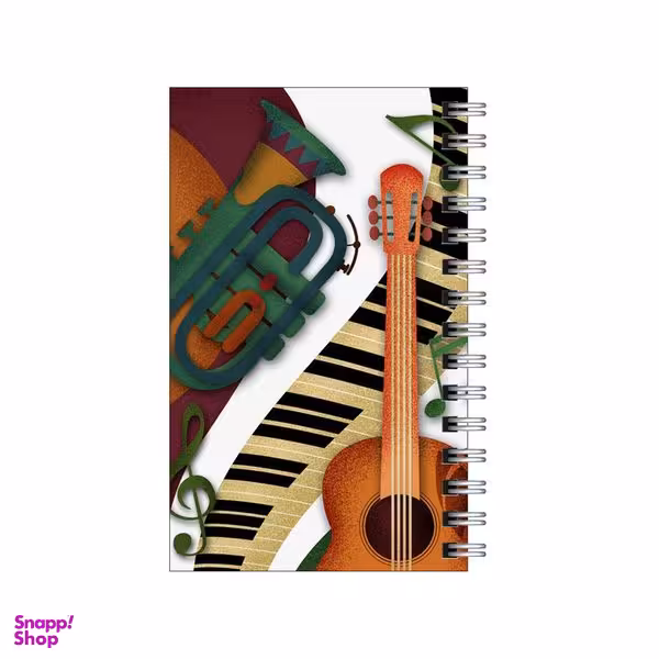 دفترچه یادداشت مدل to do list طرح گیتار و پیانو کد 1596368