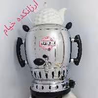 سماور گازی  برنجی6 لیتری باقوری چینی(ارسال رایگان) 