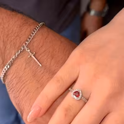 ست دستبند و انگشتر جواهری