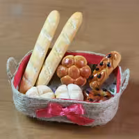 سبد نان مینیاتوری بسیار کوچک