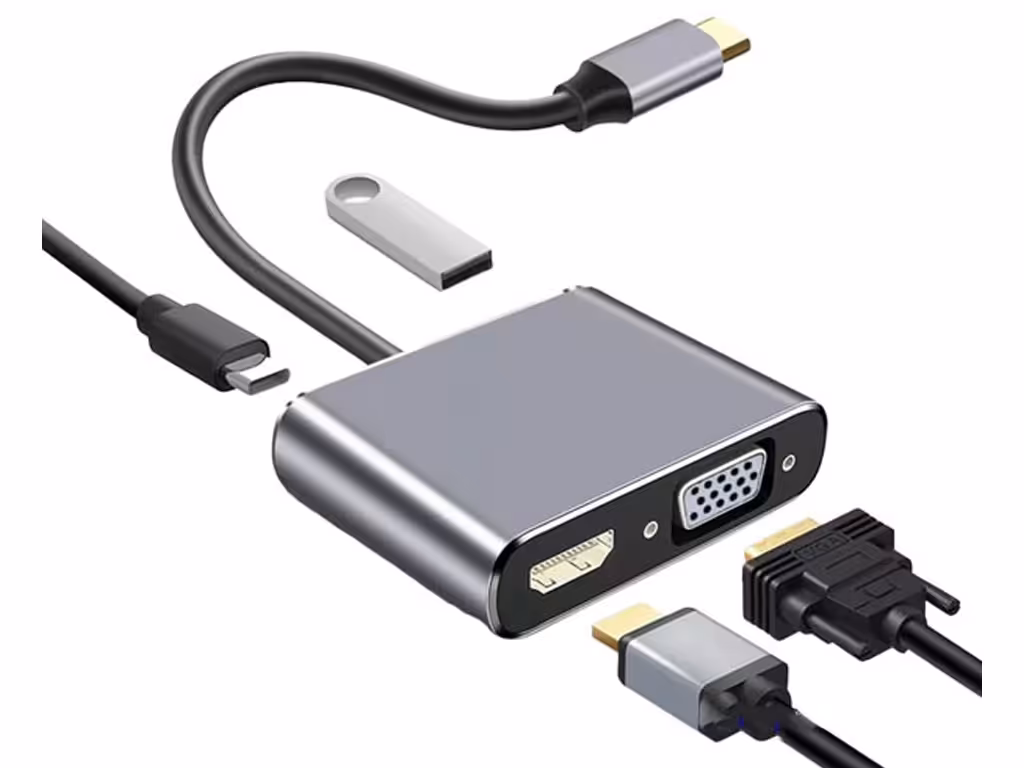 هاب تایپ سی 4 پورت کوتتسی Coteeci UCB-C To HDMI Multiport Adapter 83013