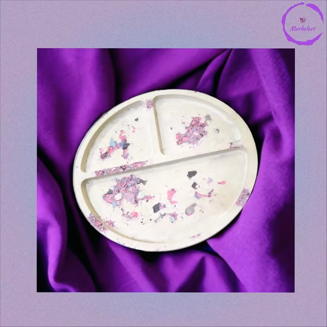 اردوخوری گرد 3 تایی طرح فانتزی