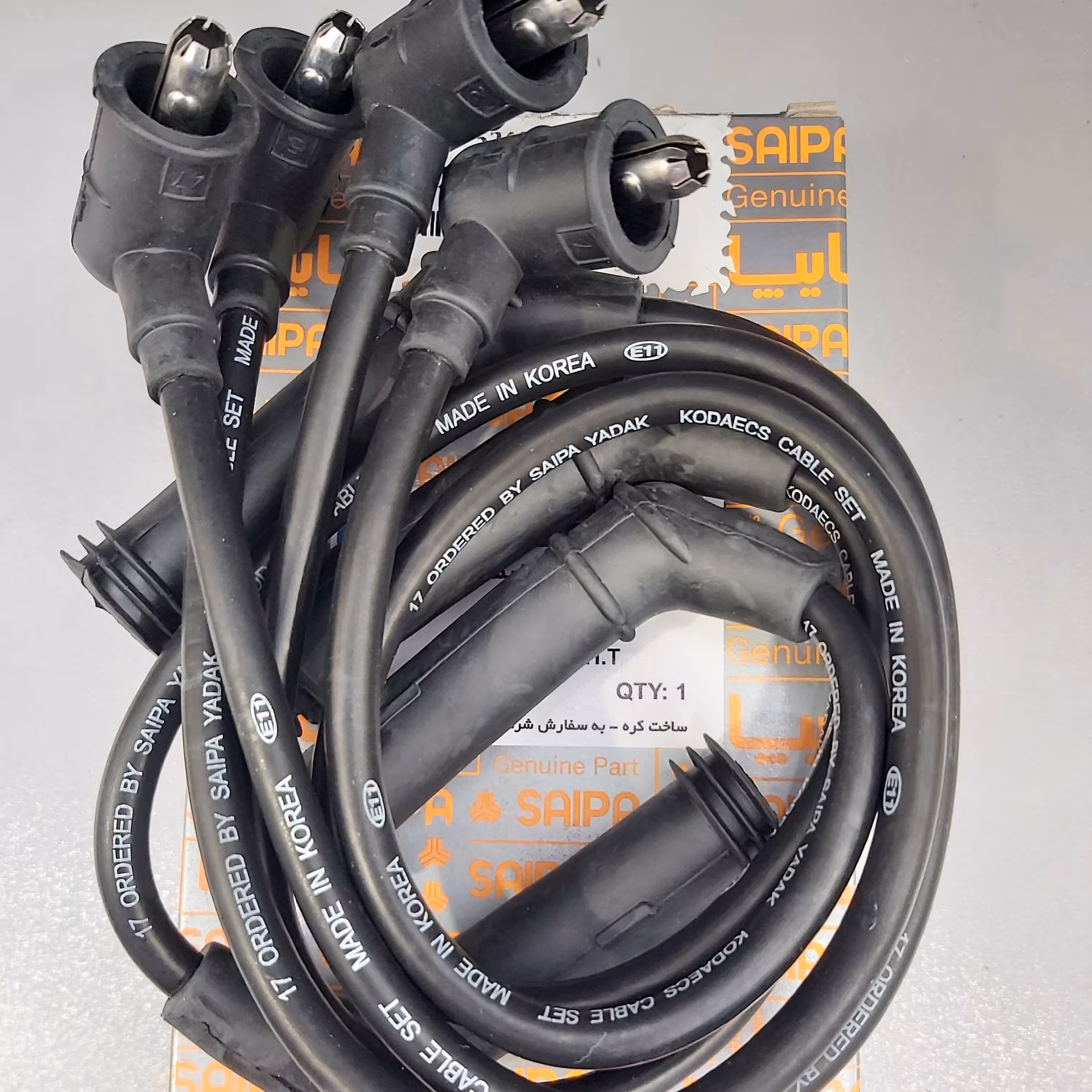 ست وایر شمع پراید زیمنس کره ای در بسته  بندی سایپا