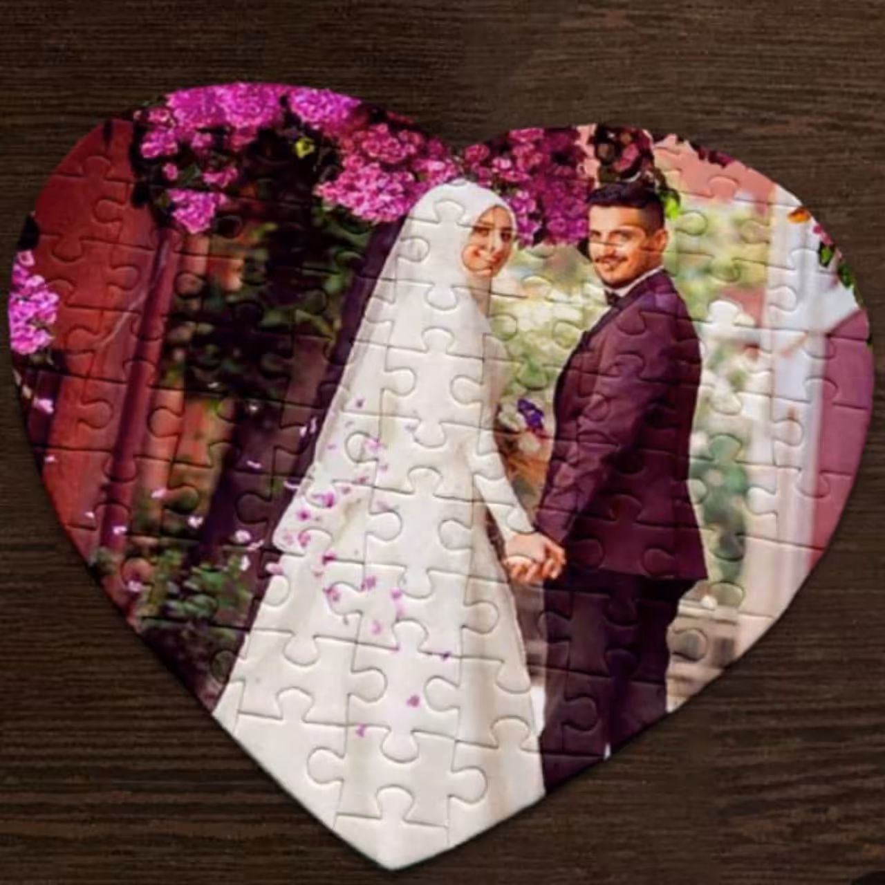 چاپ سابلیمیشن پازل مغناطیسی قلبی با طرح دلخواه 