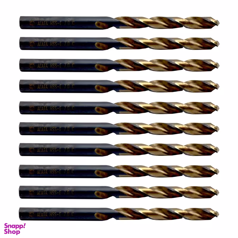 مته آهن آلات مدل YP-HSS-E-DIN338-07MM سایز 7 میلی متر مجموعه 10 عددی