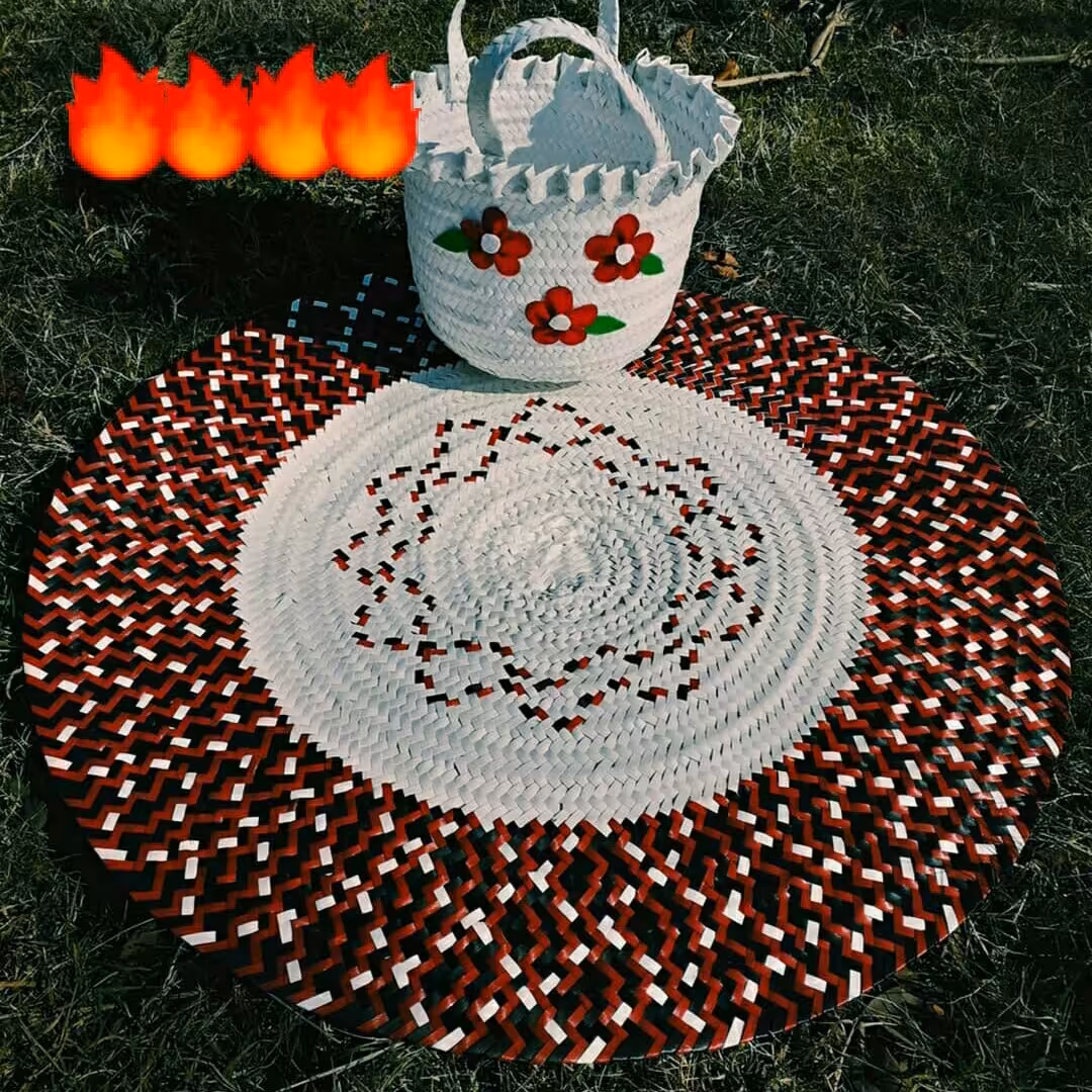 ست سفره وزنبیل تسمه ای