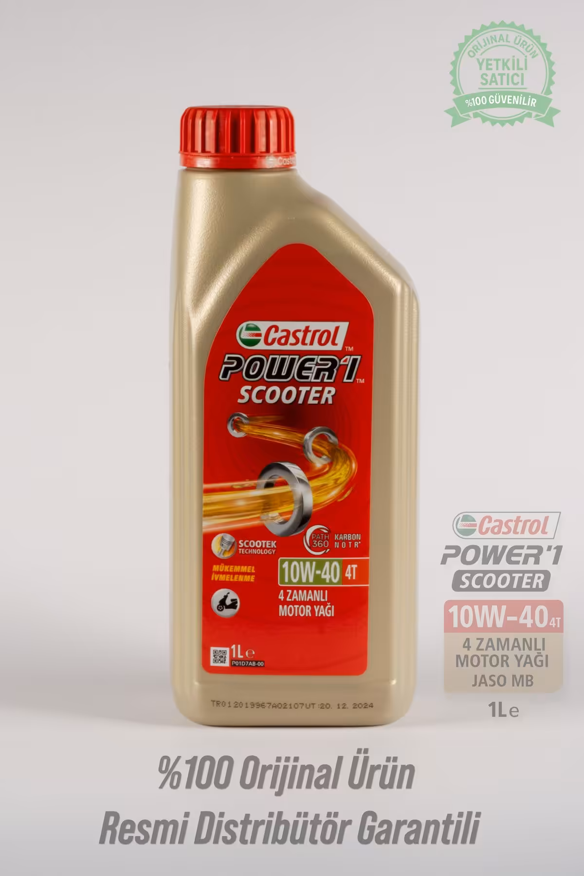 روغن و مکمل موتور SCOOTER POWER1 10W 40 4T 1L اسکوتر Castrol