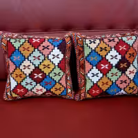 کوسن گلیم ورنی  مرینوس دستباف  آذربایجان  در ابعاد30در30