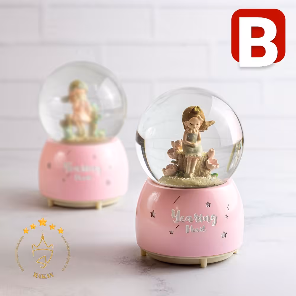 گوی موزیکال پمپی طرح دختر