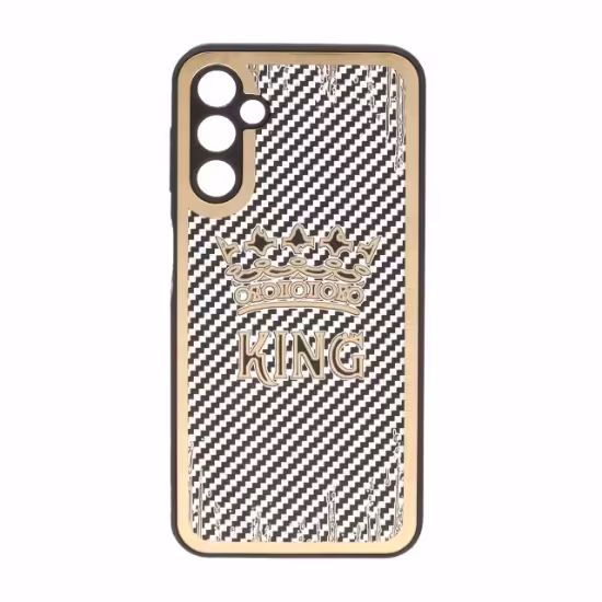 قاب گوشی لاکچری دور طلایی برای Samsung A14 - طرح 502