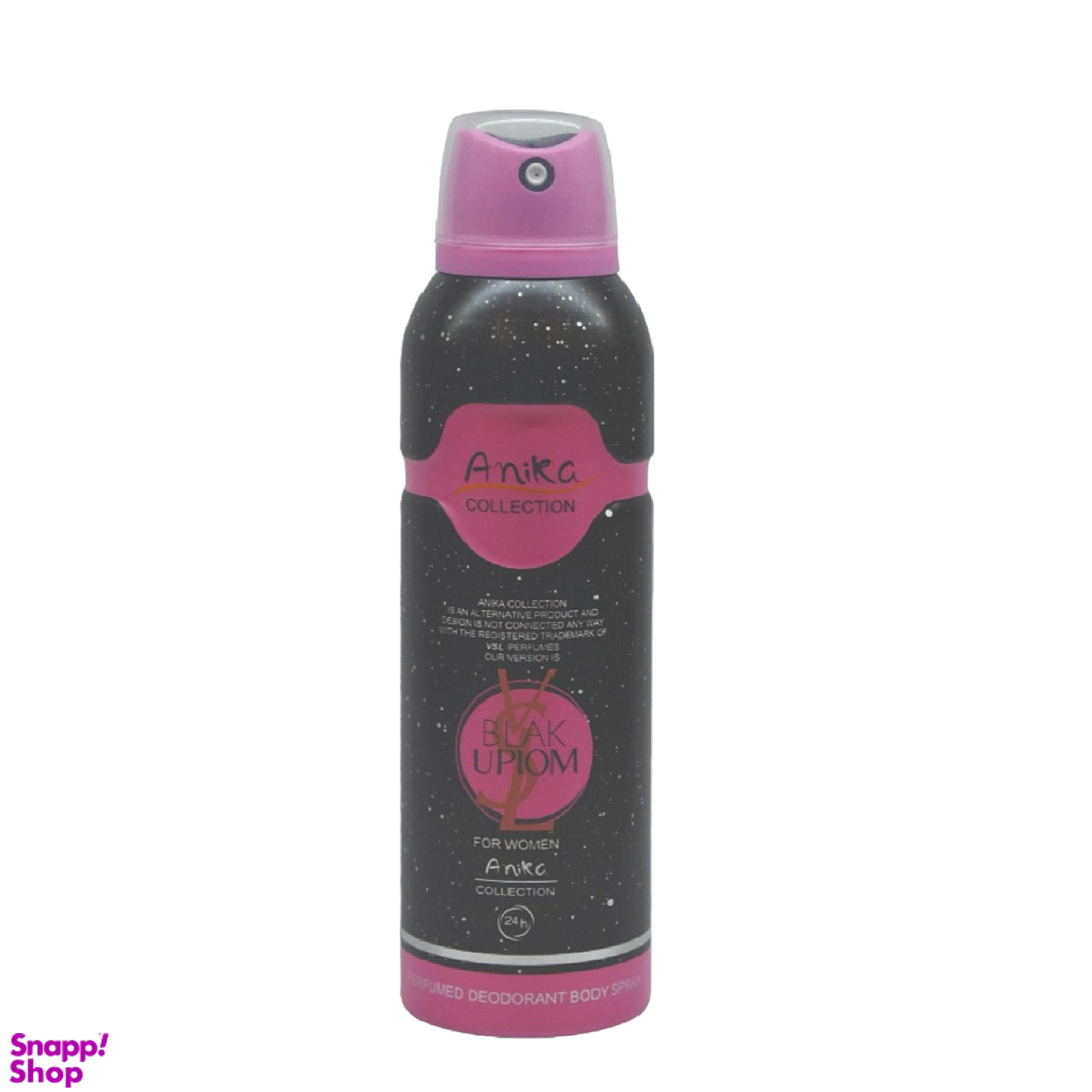 اسپری خوشبو کننده بدن زنانه آنیکا (Anika) مدل Black Upiom حجم 200 میلیلیتر