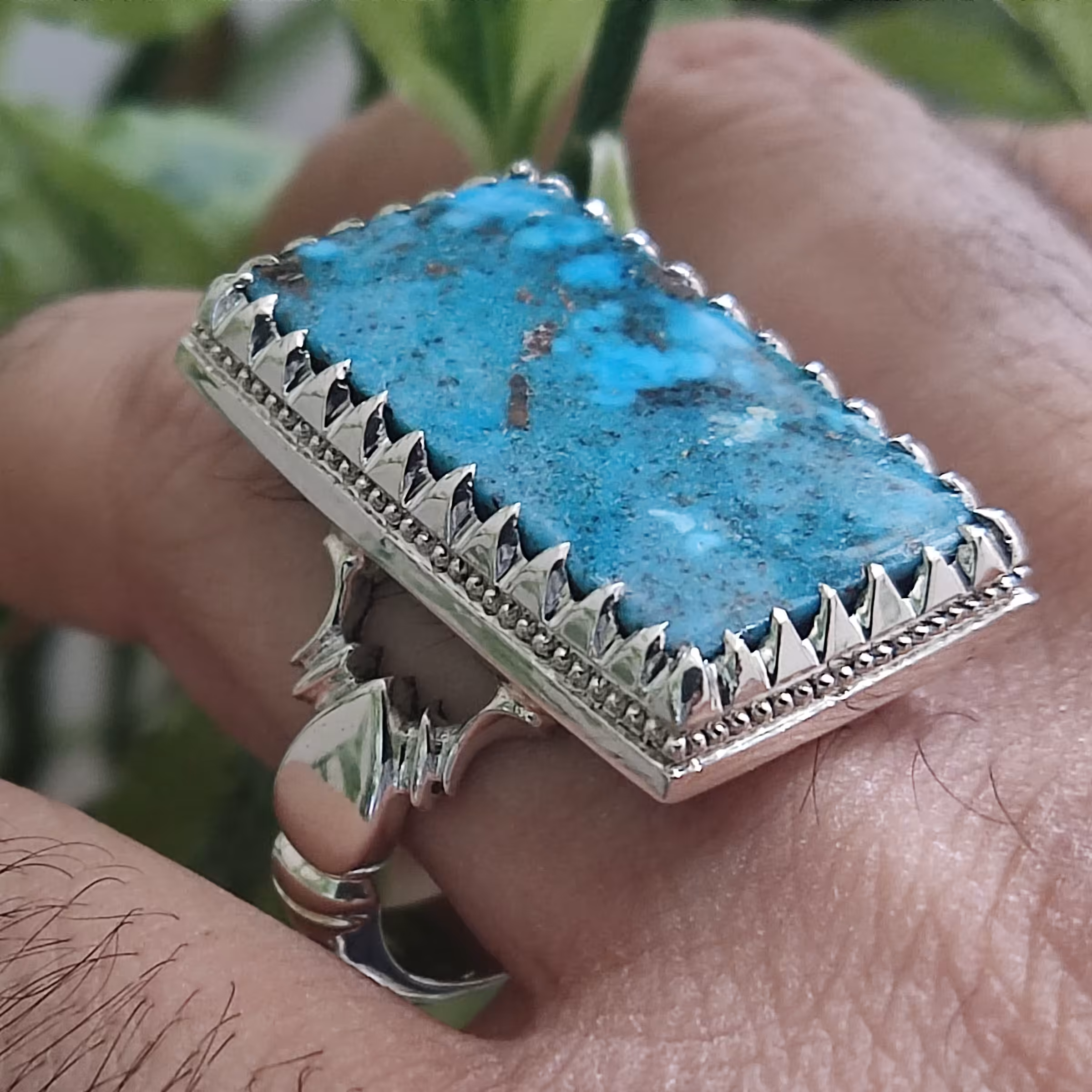 فیروزه نیشابور طبیعی اصلی بدون احیا رکاب دستساز