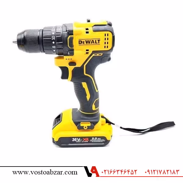 دریل شارژی چکشی 36 ولت براشلس طرح دیوالت مدل DW3030