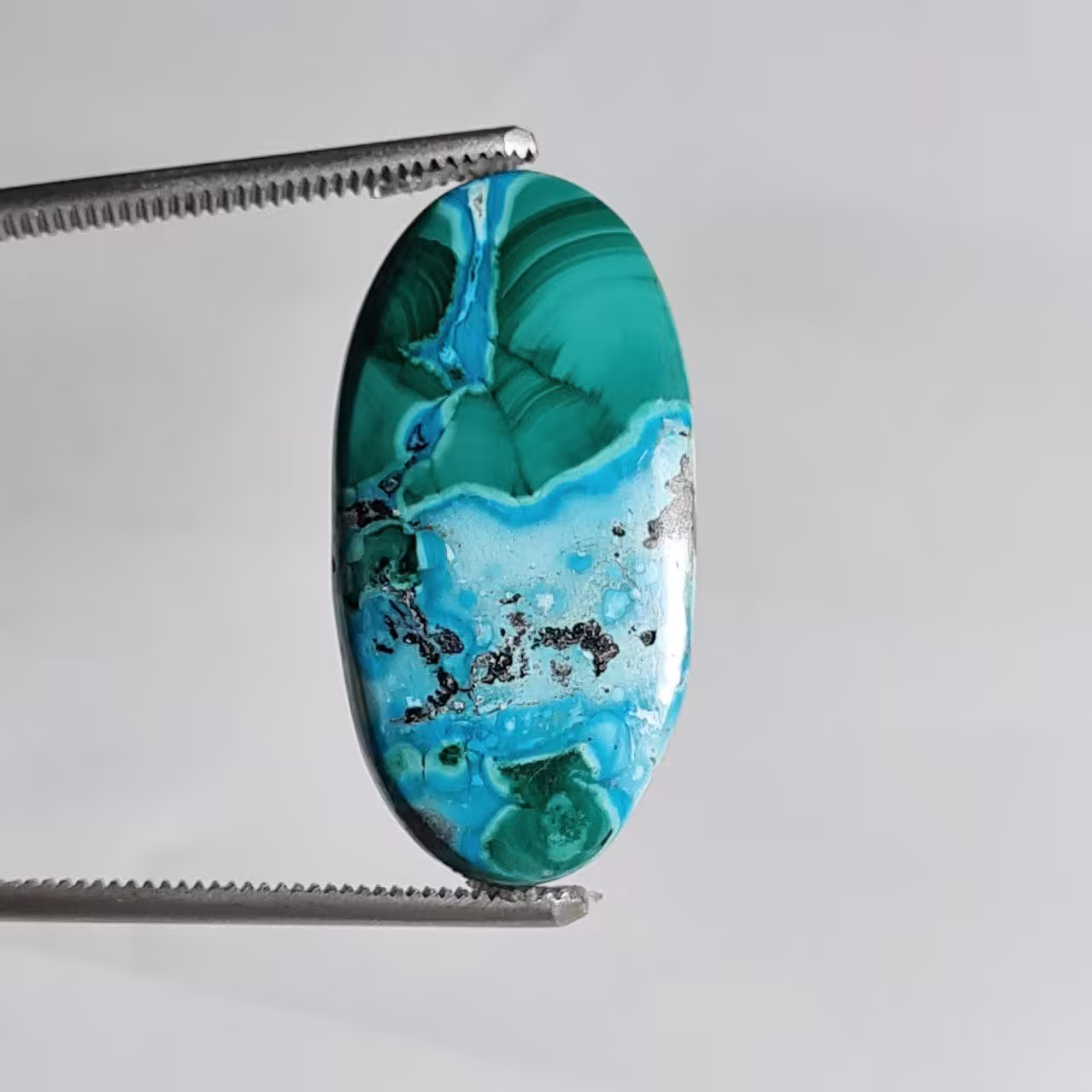 سنگ قیمتی کریزوکلا مالاکیت 7274