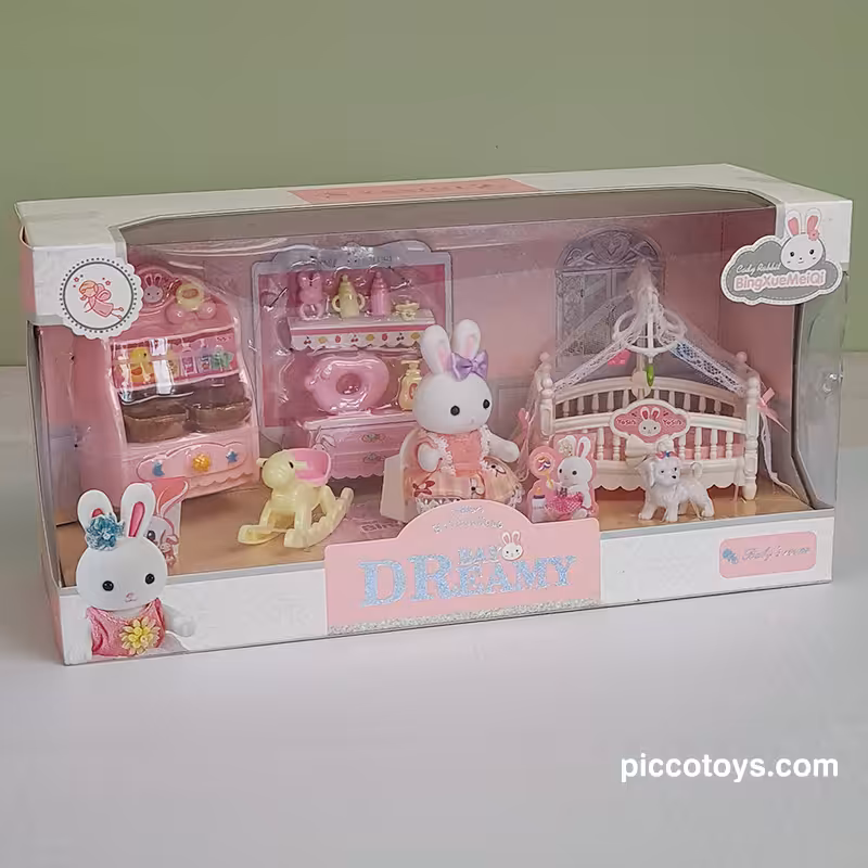 اسباب بازی خانه خرگوش مدل اتاق خواب کودک BAY DREAMY کد 6618