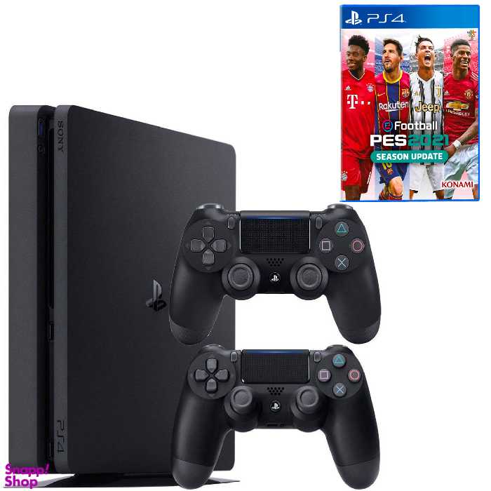 کنسول بازی سونی (Sony) مدل PlayStation 4 Slim ظرفیت 500GB به همراه 2 دسته + PES 2021
