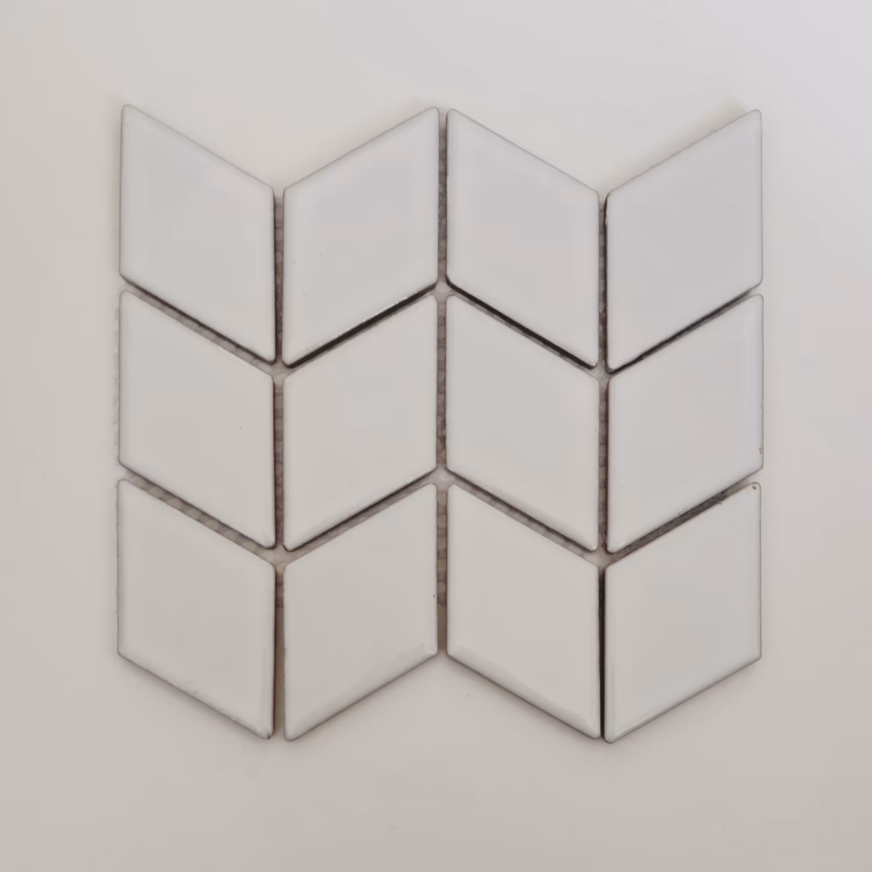 کاشی سفید لوزی بسته 12 عددی